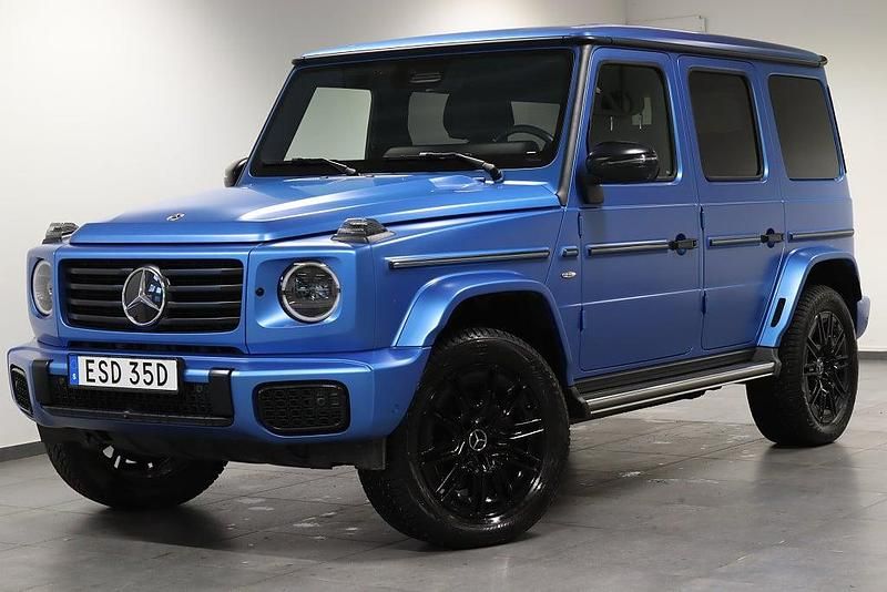 Blå Begagnad 2024 Mercedes G580 AMG SUV | 1 690 000 kr - Bild 1/4