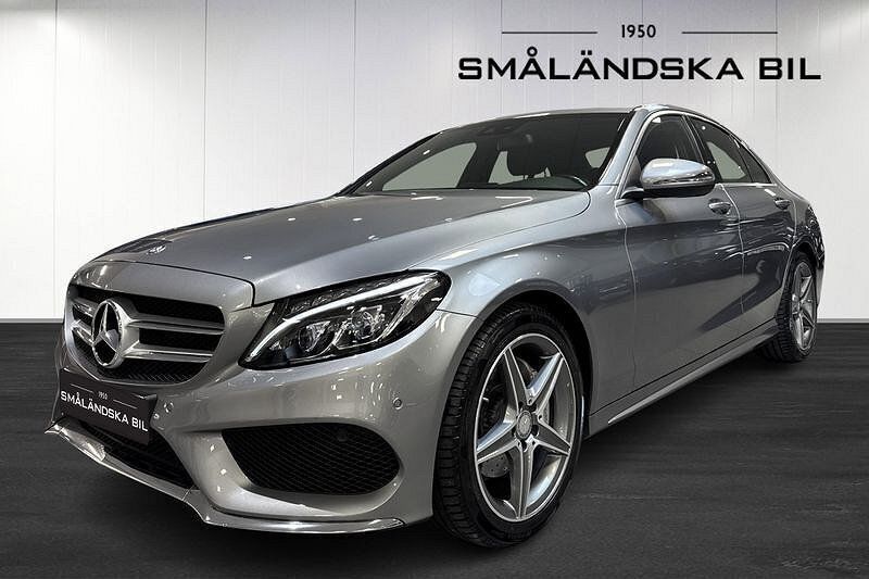Silver Begagnad 2016 Mercedes C220 AMG line Sedan | 279 000 kr (Marknadspris) - Bild 1/4