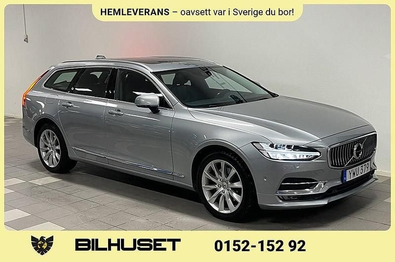 Begagnad Volvo V90 Inscription 150 HK (110 kW) 2017 Silver Kombi