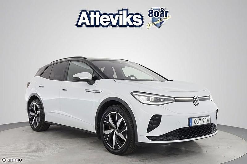 Vit Begagnad 2022 VW ID.4 GTX SUV | 344 900 kr (Marknadspris) - Bild 1/4