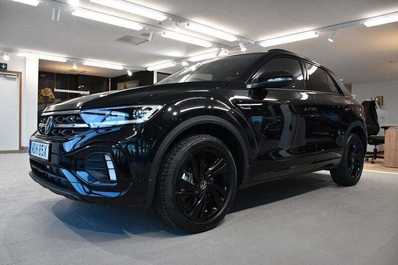 Svart Ny 2024 VW T-Roc R-line SUV | 470 900 kr - Bild 1/4