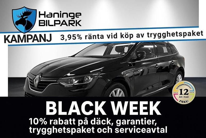 Svart Begagnad 2019 Renault Mégane GrandTour Kombi | 155 900 kr (Marknadspris) - Bild 1/3