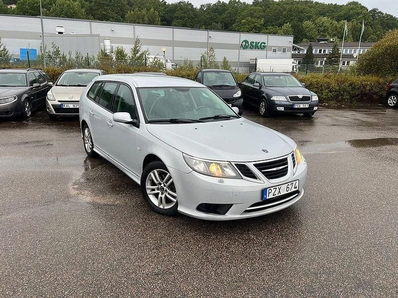 Grå Begagnad 2007 Saab 9-3 Linear Kombi | 24 900 kr (Marknadspris) - Bild 1/4
