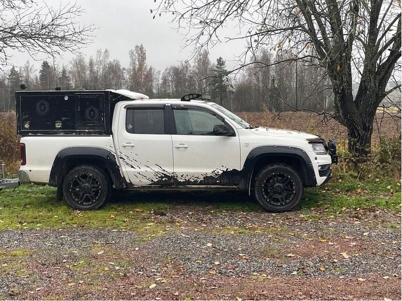 Vit Begagnad 2018 VW Amarok Highline Pickup | 220 000 kr - Bild 1/1