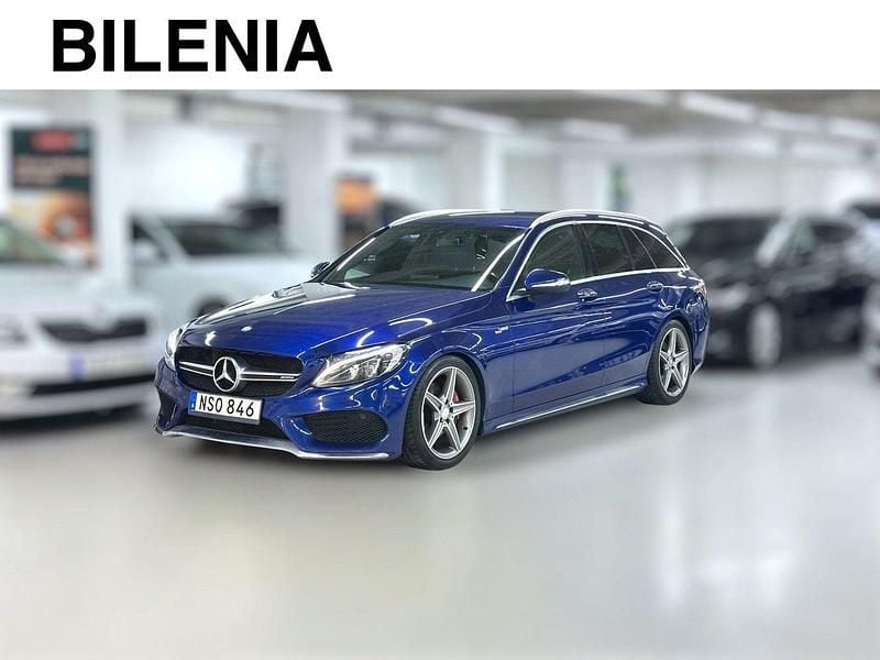 Blå Begagnad 2015 Mercedes C220 AMG Kombi | 199 900 kr (Marknadspris) - Bild 1/4