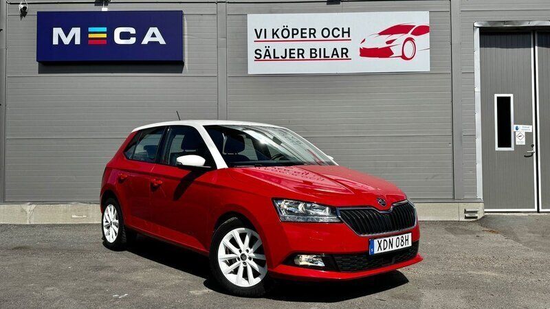 Röd Begagnad 2019 Skoda Fabia Style Halvkombi | 136 900 kr (Marknadspris) - Bild 1/4