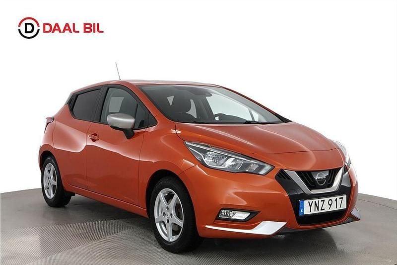 Begagnad Nissan Micra Acenta 71 HK (52 kW) 2017 Orange Halvkombi