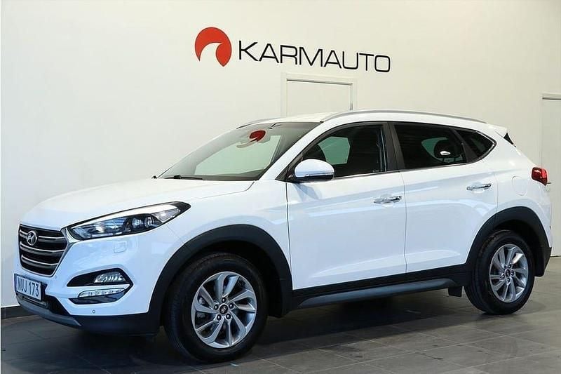 Vit Begagnad 2015 Hyundai Tucson SUV | 139 900 kr (Bra pris) - Bild 1/4