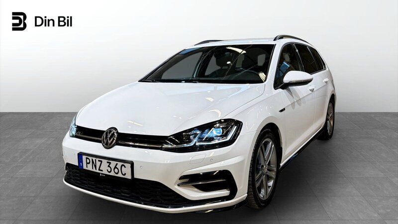 Vit Begagnad 2019 VW Golf VII R-line Kombi | 234 900 kr (Lite dyr) - Bild 1/4