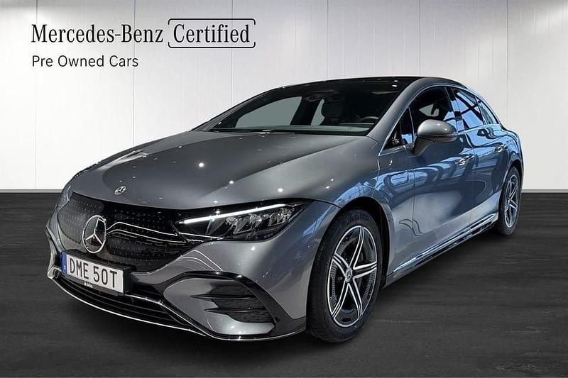 Grå Begagnad 2024 Mercedes EQE350 AMG line Sedan | 619 500 kr (Superpris) - Bild 1/4
