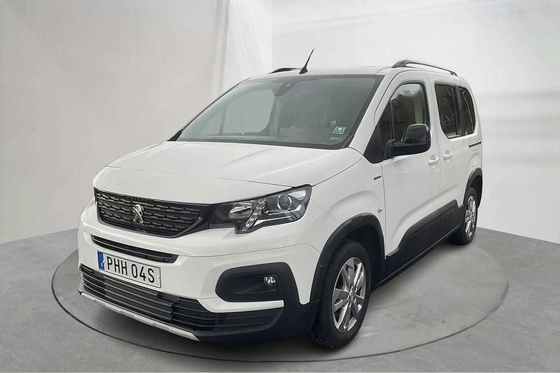 Vit Begagnad 2019 Peugeot Rifter GT-line Minibuss | 189 800 kr (Bra pris) - Bild 1/4