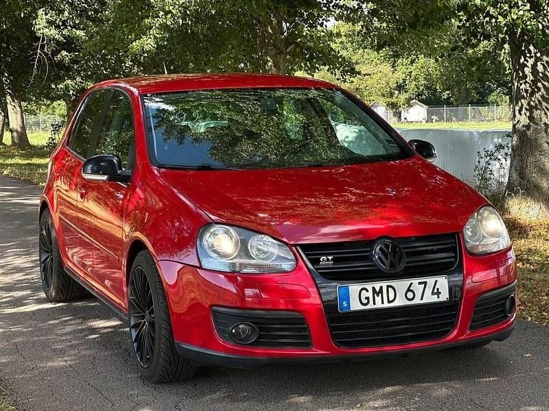 Röd Begagnad 2007 VW Golf VI GT Halvkombi | 44 999 kr (Dyr) - Bild 1/4