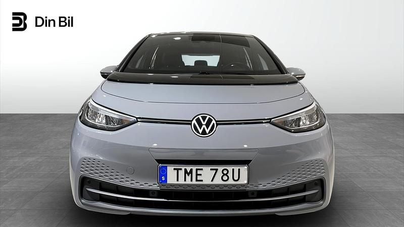 Begagnad VW ID.3 Pro Performance 150 kW (204 HK) 2022 Moonstone grey black Halvkombi