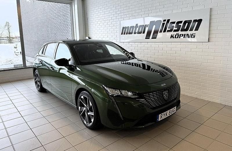 Begagnad Peugeot 308 Allure 131 HK (96 kW) 2022 Grön Halvkombi