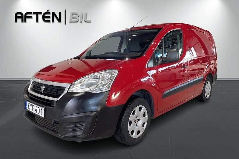 Röd Begagnad 2015 Peugeot Partner Minibuss | 74 900 kr (Marknadspris) - Bild 1/3