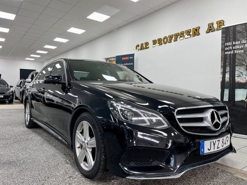Svart Begagnad 2014 Mercedes E400 Avantgarde Sedan | 249 900 kr - Bild 1/4