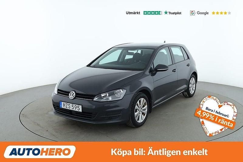Begagnad VW Golf VII 126 HK (92 kW) 2016 Mörkgrå Halvkombi