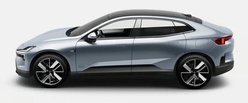 Ljusblå (blå) Ny 2025 Polestar 4 Long Range Single Motor SUV | 712 000 kr (Dyr) - Bild 1/1