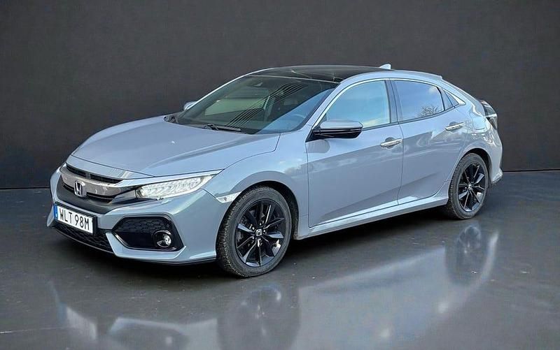 Begagnad Honda Civic 182 HK (133 kW) 2019 Mörkgrå Halvkombi