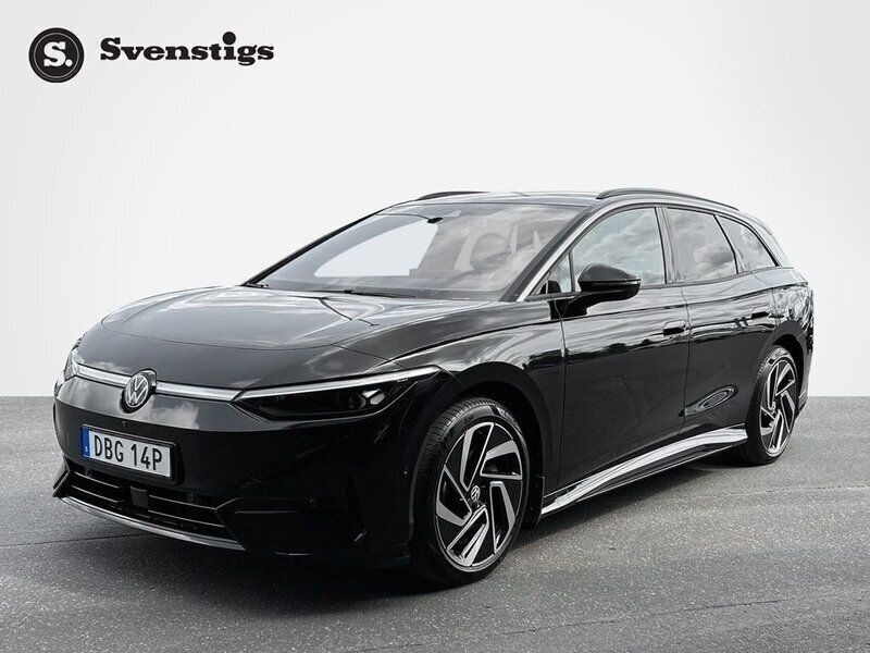 Svart (grenadilla black metallic) Begagnad 2024 VW ID.7 Pro Sedan | 539 000 kr - Bild 1/4