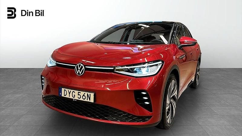 Kings red metallic Begagnad 2022 VW ID.5 GTX SUV | 304 500 kr (Marknadspris) - Bild 1/4