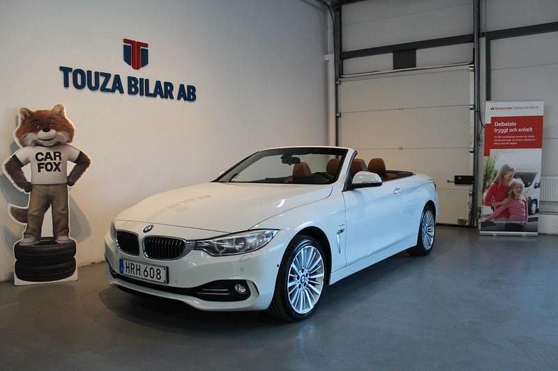 Vit Begagnad 2015 BMW 428 Luxury Line Cab | 209 900 kr (Superpris) - Bild 1/4