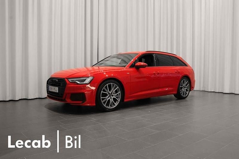Tangoröd metallic Begagnad 2023 Audi A6 S-Line Kombi | 369 500 kr (Marknadspris) - Bild 1/4