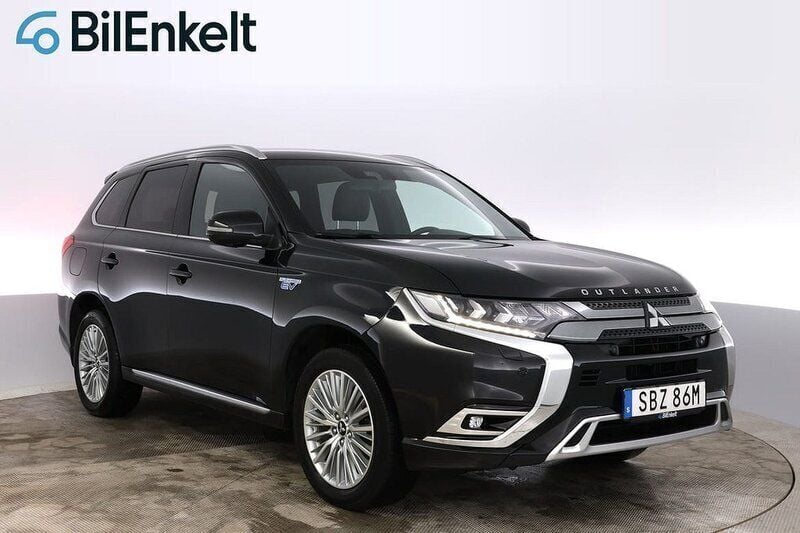 Svart Begagnad 2019 Mitsubishi Outlander P-HEV SUV | 249 900 kr (Marknadspris) - Bild 1/4