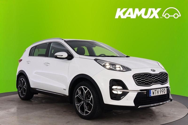 Vit Begagnad 2019 Kia Sportage GT-Line SUV | 209 800 kr (Marknadspris) - Bild 1/4