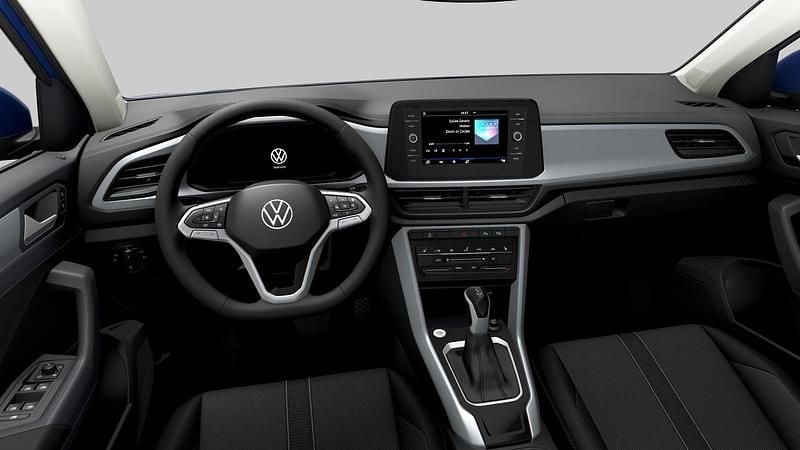 Blå (ravenna blue metallic) Begagnad 2023 VW T-Roc Life SUV | 279 900 kr (Marknadspris) - Bild 1/2