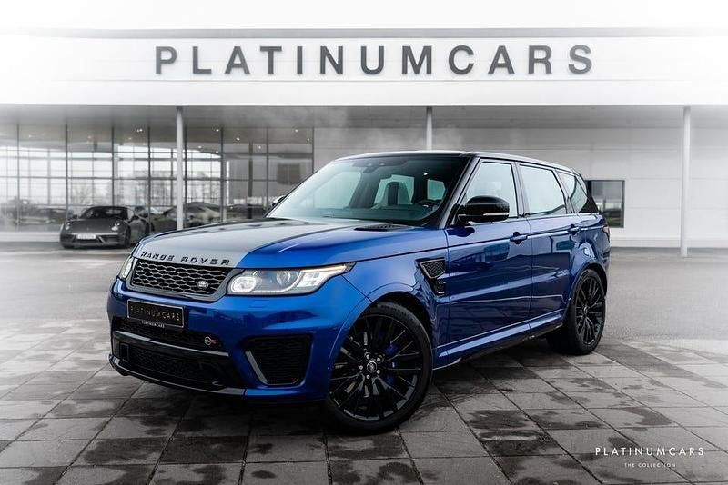 Esotil blå Begagnad 2018 Land Rover Range Rover Sport SVR SUV | 699 000 kr - Bild 1/4