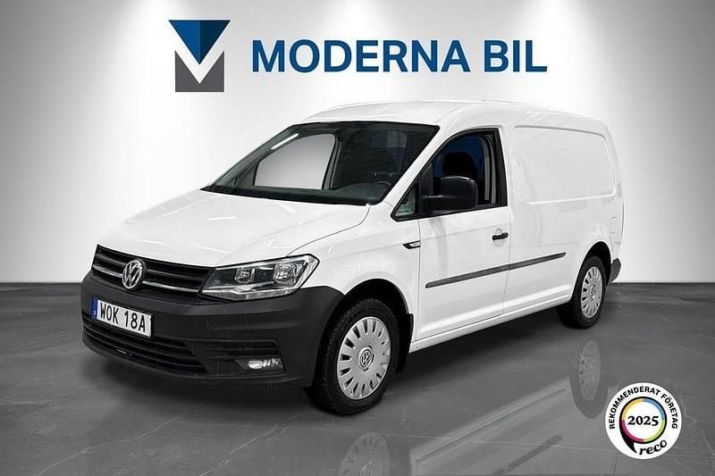Vit Begagnad 2020 VW Caddy Maxi Minibuss | 119 900 kr (Marknadspris) - Bild 1/4
