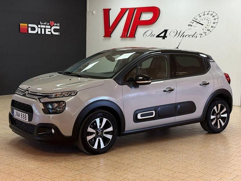 Grå Begagnad 2021 Citroën C3 Exclusive Halvkombi | 168 800 kr (Marknadspris) - Bild 1/4