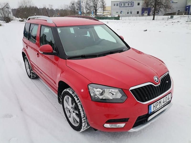 Begagnad Skoda Yeti 122 HK (89 kW) 2014 Röd SUV