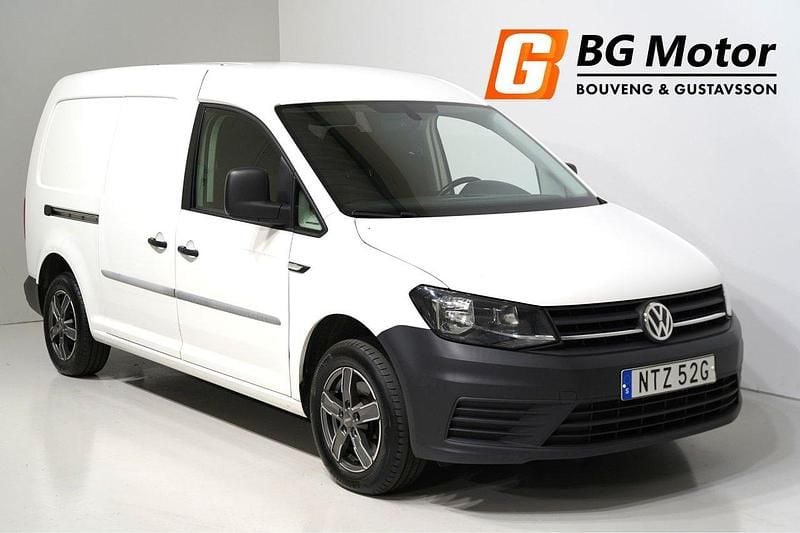 Vit Begagnad 2019 VW Caddy Maxi Minibuss | 139 900 kr (Superpris) - Bild 1/4