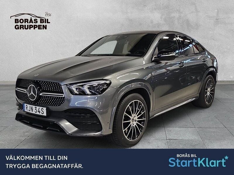 Grå Begagnad 2021 Mercedes GLE350e AMG Sportkupé | 649 000 kr (Bra pris) - Bild 1/3