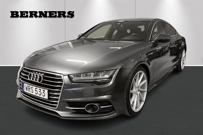 Grå Begagnad 2015 Audi A7 Sportback S-Line Halvkombi | 269 900 kr - Bild 1/4