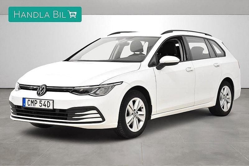 Vit Begagnad 2022 VW Golf VIII S Kombi | 229 900 kr (Bra pris) - Bild 1/4