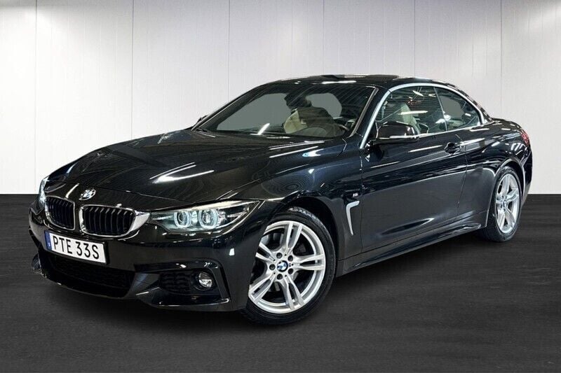 Svart (black) Begagnad 2018 BMW 430 Cabriolet M Sport Cab | 359 000 kr (Marknadspris) - Bild 1/4