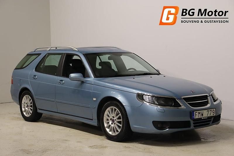 Blå Begagnad 2008 Saab 9-5 Vector Kombi | 39 800 kr (Dyr) - Bild 1/3