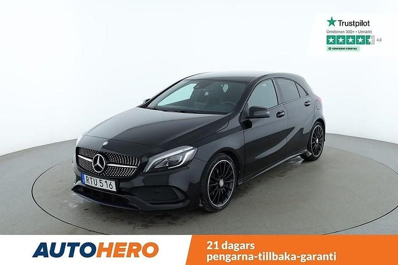 Svart Begagnad 2015 Mercedes A180 AMG Halvkombi | 171 000 kr (Marknadspris) - Bild 1/4