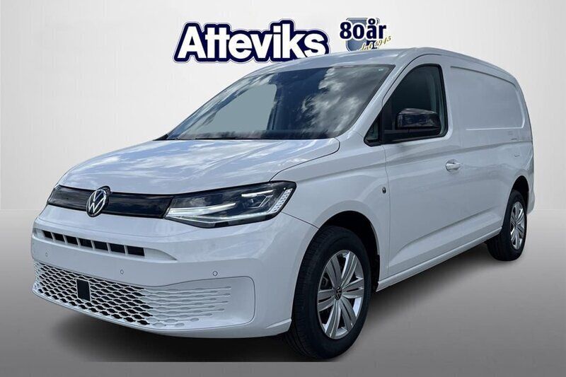 Vit Ny 2025 VW Caddy Maxi Minibuss | 448 625 kr (Marknadspris) - Bild 1/4