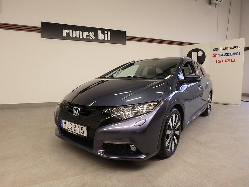 Begagnad Honda Civic Lifestyle 141 HK (103 kW) 2014 Blå Kombi