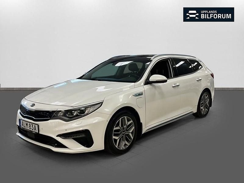 Vit Begagnad 2019 Kia Optima Hybrid Advance Sedan | 209 000 kr (Marknadspris) - Bild 1/4