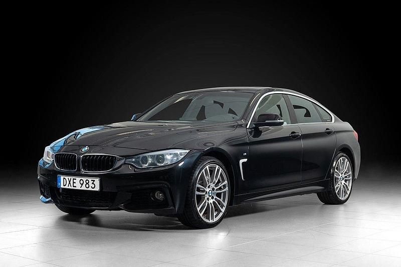 Svart (safirsvart metallic) Begagnad 2014 BMW 420 Gran Coupé M Sport Sportkupé | 218 000 kr (Marknadspris) - Bild 1/4