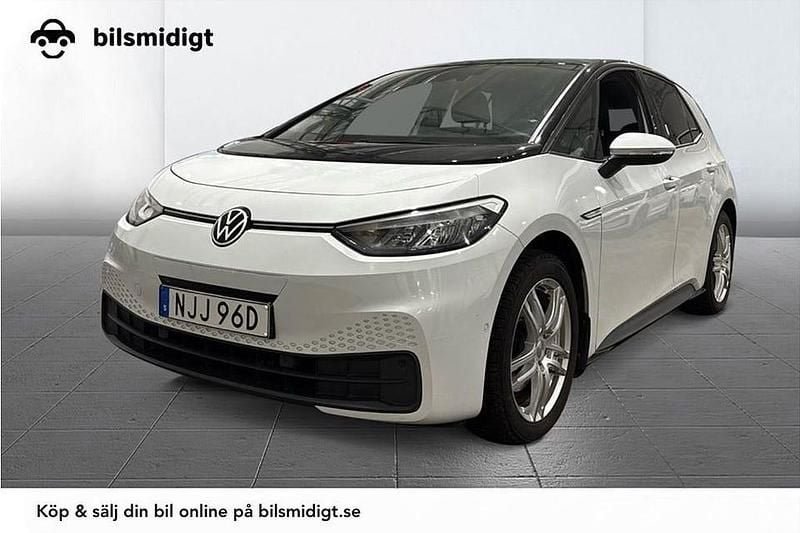 Begagnad VW ID.3 Comfortline 150 kW (204 HK) 2023 Vit Halvkombi