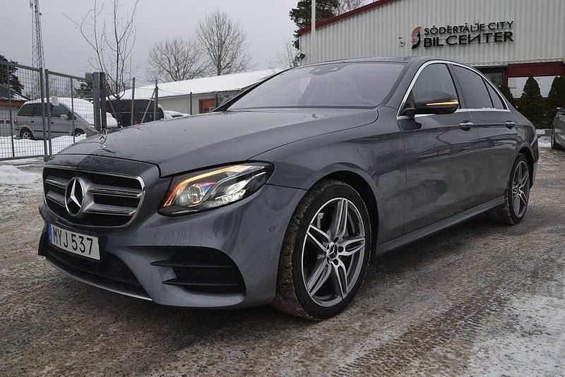 Begagnad Mercedes E350 AMG line 258 HK (189 kW) 2018 Grå Sedan