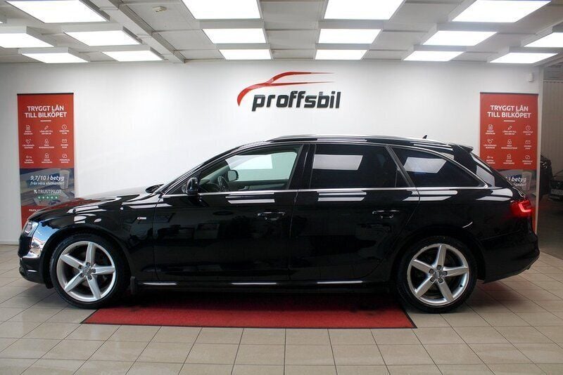 Svart Begagnad 2014 Audi A4 S-Line Kombi | 94 500 kr (Marknadspris) - Bild 1/4
