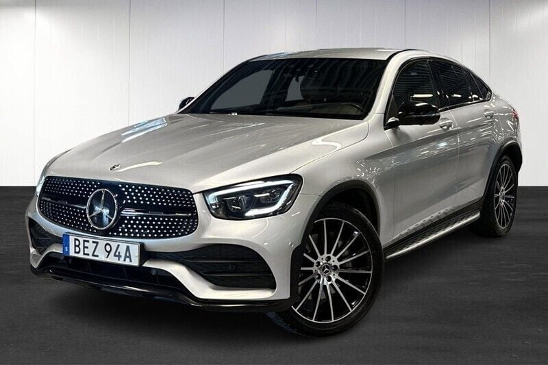 Silver Begagnad 2019 Mercedes GLC220 AMG Sportkupé | 460 000 kr (Marknadspris) - Bild 1/4