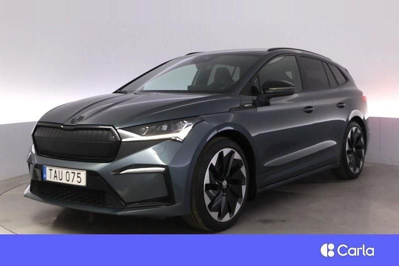 Grå Begagnad 2021 Skoda Enyaq iV SportLine SUV | 324 900 kr - Bild 1/4